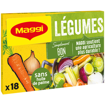 Image de Bouillon cube légumes MAGGI, boite de 18 cubes