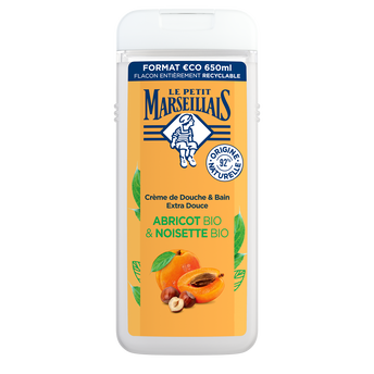 Image de Gel Douche extra doux abricot noisette LE PETIT MARSEILLAIS flacon