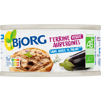 Image de Terrine d'aubergine bio recette végétale BJORG