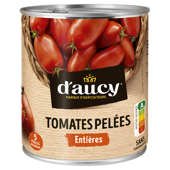 Image de Tomates pelées chair ferme D'AUCY - Boîte de 476g net