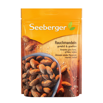 Image de Amandes fumées grillées et salées SEEBERGER, sachet