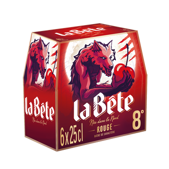 Image de Bière aromatisée fruits rouges LA BÊTE, 8° - Bouteilles