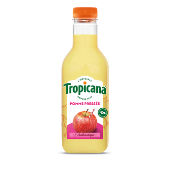 Image de Jus réfrigéré de pommes pressées TROPICANA, bouteille en plastique