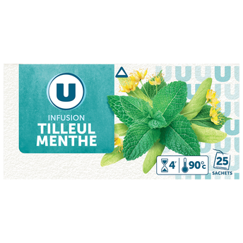 Image de U
Infusion tilleul menthe U - boîte de 25 sachets