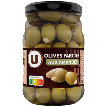 Image de U
Olives vertes farcies aux amandes entières