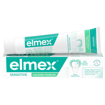 Image de Dentifrice sensitive haleine fraiche 0 colorant ELMEX