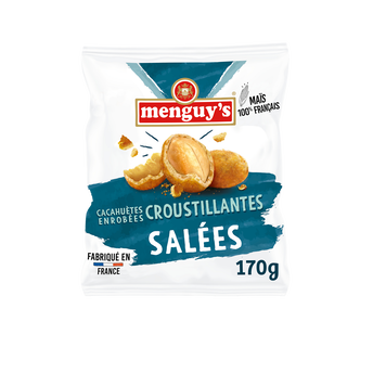 Image de Cacahuètes enrobées croustillantes salées MENGUY'S