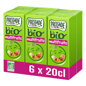 Image de Nectar bio Multifruits PRESSADE, 6 briquettes