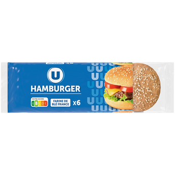 Image de U
Pains pour hamburger x6