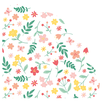 Image de Serviettes Fleur X12 - MESA