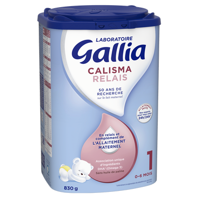 Gallia - 3 Boîtes de Lait en poudre Calisma Relais 2ème âge (3x830g) -  Gallia de 6 à 12 Mois