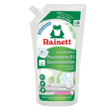Rainett Liquide Vaisselle Mains Écologique Dermosensitive Rainett Recharge 1l