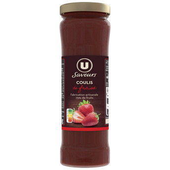 Image de U SAVEURS
Coulis de fraises  pot de