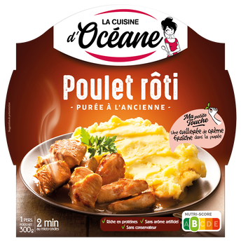 Image de Poulet rôti et sa purée à l'ancienne LA CUISINE D'OCEANE