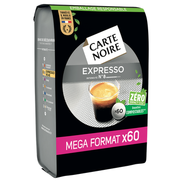 Carte Noire Café Dosettes Carte Noire Espresso - Compatible Senseo - X60