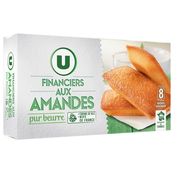 Image de U
Financiers aux amandes pur beurre x8