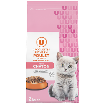 Image de U
Croquettes riches en poulet pour chaton