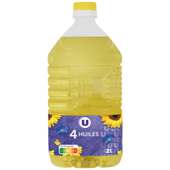 Image de U
Huile Melange 4 Huiles, vitamine D, bidon de 2