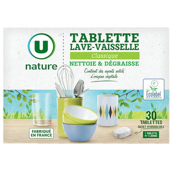 Image de U NATURE
Tablettes lave-vaisselle classique