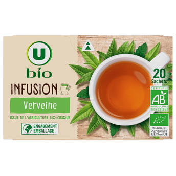 Image de U BIO
Infusion Bio Verveine U BIO - 20 sachets