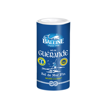 Image de Sel blanc fin de Guérande "LA BALEINE", boîte verseuse