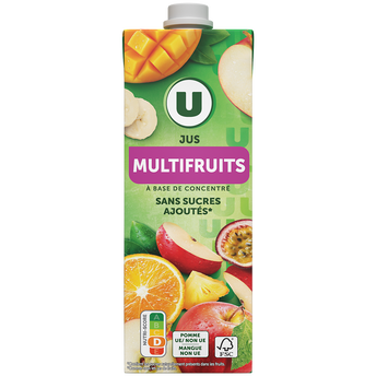 Image de U
Jus à base de concentré multifruits  brique