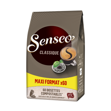 Café dosettes SENSEO Classique - Compatible SENSEO - x60 - Super U, Hyper  U, U Express 