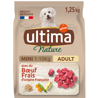 Image de Croquettes pour Chien Mini Boeuf ULTIMA NATURE