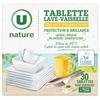 Image de U NATURE
Tablettes lave vaisselle tout en 1 citron