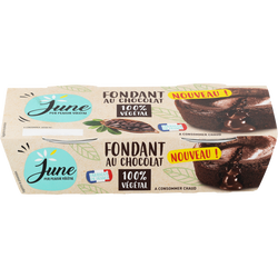 Gateau Au Chocolat Vegetal Au Coeur Fondant June X2 Super U