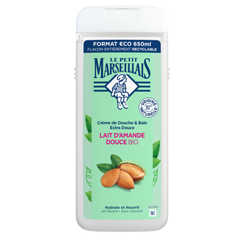 Image de Gel Douche bain au lait d'amande douce LE PETIT MARSEILLAIS