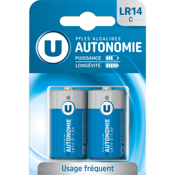 Image de U
Piles Autonomie LR14/C - 2