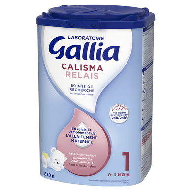 GALLIA Calisma Relais 1 Lait en poudre pour bébé - 3 x 830 g - De