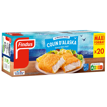 Image de Poisson pané Colin d'Alaska FINDUS x20