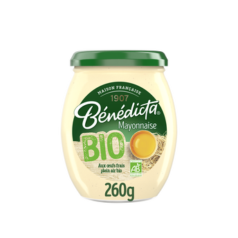 Image de Mayonnaise bio BENEDICTA, bocal de