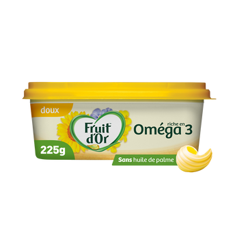 Image de Matière grasse allégée doux à tartiner & à cuire 50% MG FRUIT D'OR - Barquette