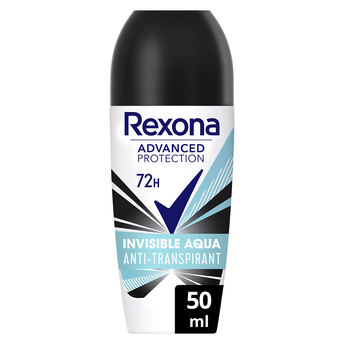 Image de Déodorant femme invisible aqua 72h bille REXONA
