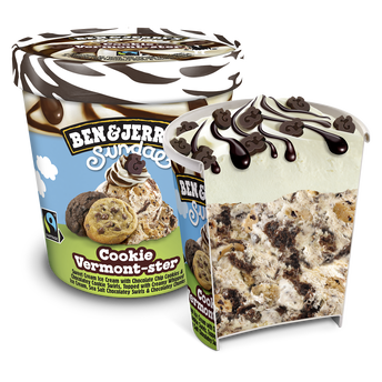 Image de Crème glacée pot sundae cookie BEN & JERRY'S