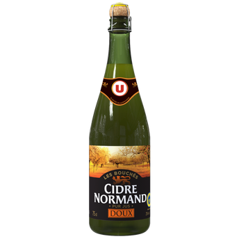 Image de U
Cidre bouché doux de Normandie IGP , 2°, bouteille