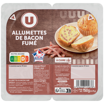 Image de U
Allumettes de bacon fumé