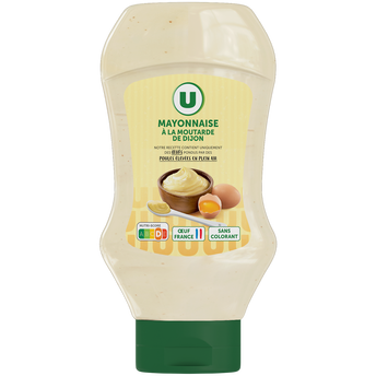 Image de U
Mayonnaise à la moutarde de Dijon  flacon souple queez de