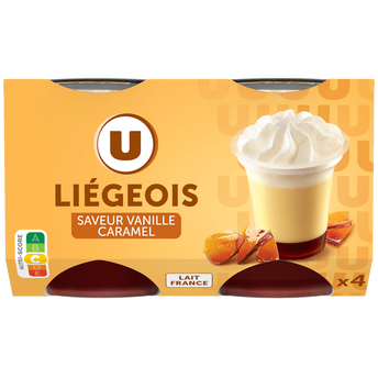Image de U
Dessert liégeois saveur vanille caramel