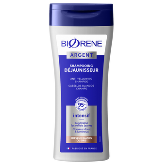 Image de Shampooing déjaunissant BIORENE Argent cheveux gris/blancs, flacon