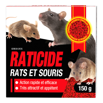 Image de Raticide/souricide céréales NO NAME 150g format grain