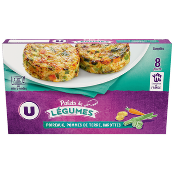 Image de U
Palets légumes poireau, pomme de terre, carotte