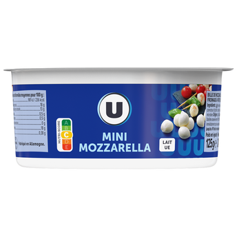 Image de U
Billes de mozzarella au lait de vache pasteurisé 18% de MG