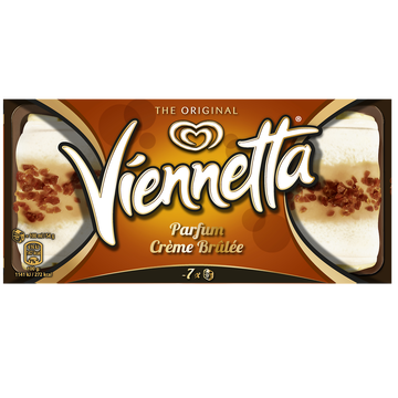 Viennetta Viennetta Glace Dessert Crème Brûlée 7 Parts 650ml