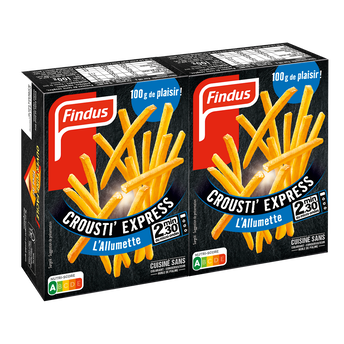 Image de Frites Crousti Express L'Allumette FINDUS - 2x100g