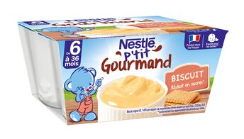 Image de P'tit gourmand crème dessert biscuitée dès 6m NESTLE