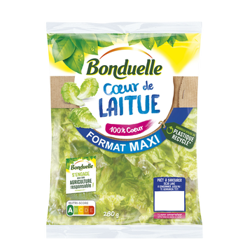 Bonduelle Maxi Laitue 100% Coeur, Bonduelle, Sachet 280g